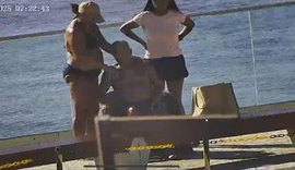 Totem da SSP-AL garante socorro rápido a idoso na orla de Maceió