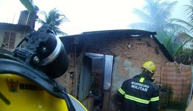 Incêndio destrói residência às margens da rodovia AL-101, em Maragogi