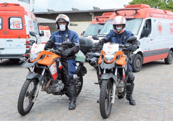 Samu registra mais de 6,5 mil acidentes com motos em Alagoas