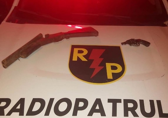 Radiopatrulha apreende cinco armas de fogo em Maceió