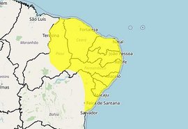 Inmet emite novo alerta amarelo para chuvas intensas em toda AL