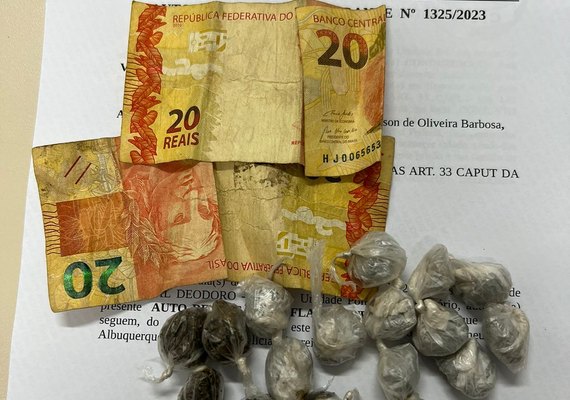 PC estoura ‘boca de fumo’ e prende suspeito de envolvimento com o tráfico em Marechal Deodoro