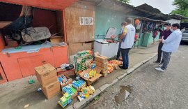 Fiscalização apreende 3 toneladas de alimentos vencidos e com validade adulterada em Maceió