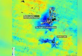 Satélite da Nasa revela afundamento extremo da Cidade do México