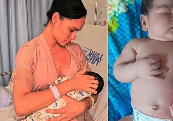 Mãe se assusta ao dar à luz bebê de mais de 5kg em Pernambuco
