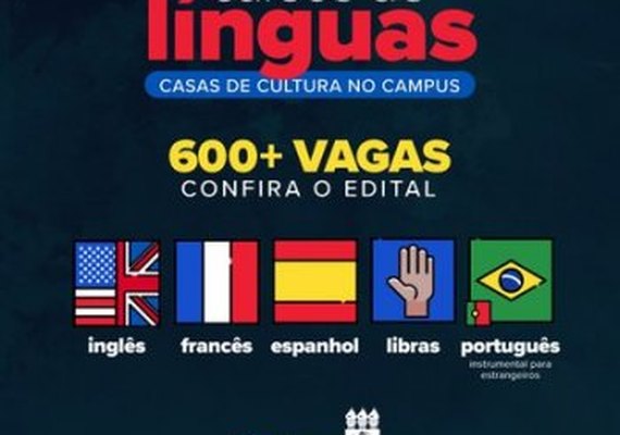 Edital para cursos de línguas abre inscrições de 646 vagas na Ufal