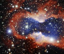 Telescópio Hubble registra superbolha gigante em galáxia vizinha da Via Láctea