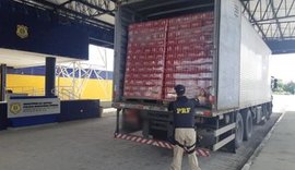 PRF apreende carga de cerveja avaliada em mais de R$ 100 mil