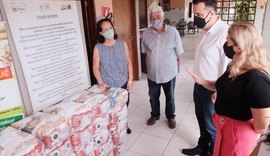 Cestas nutricionais são entregues a entidades socioassistenciais em AL