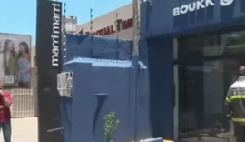 Incêndio atinge clínica de estética na Jatiúca e funcionário é hospitalizado