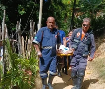 Samu resgata paciente acamado em estado grave de desnutrição após ação em área de difícil acesso