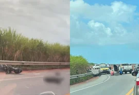 Na BR-424: Motociclista fica ferido após queda em Marechal Deodoro