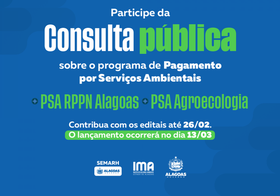 Pagamento por Serviços Ambientais: agricultores e proprietários de RPPNS são convocados para consulta pública
