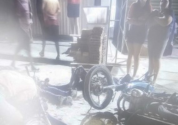Colisão entre motocicletas deixa um morto e dois feridos em Inhapi