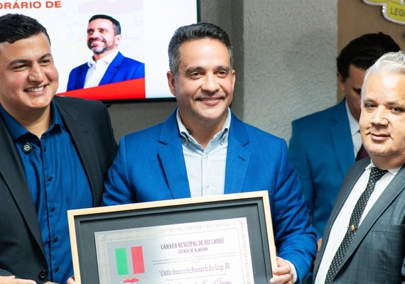 Paulo Dantas recebe título de cidadão honorário de Rio Largo