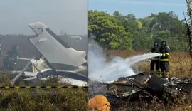 Avião cai em área de fazenda e deixa três mortos no Mato Grosso