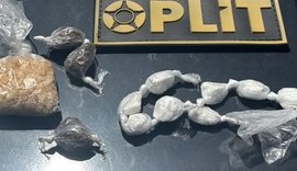 Suspeito tenta fugir pela areia e acaba preso com drogas na Pajuçara