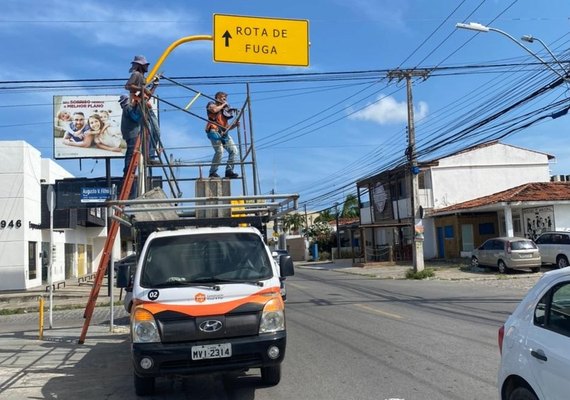Defesa Civil sinaliza rotas de fuga em bairros afetados pela mineração