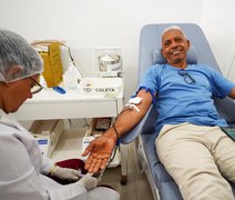 Doador alagoano completa 60 doações de sangue e é homenageado no Hemoal