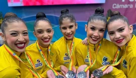 Brasileiras levam prata em etapa da Copa do Mundo de Ginástica Rítmica