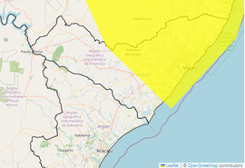 Inmet emite alerta de chuvas intensas para 65 municípios de Alagoas ate quinta-feira (7)