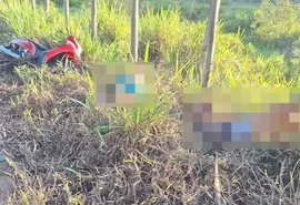 Acidente com ciclomotor deixa um morto e uma mulher ferida no Litoral Norte de Alagoas