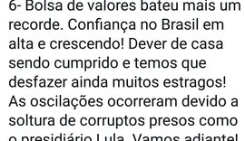 Bolsonaro atribui oscilações na Bolsa com soltura de Lula