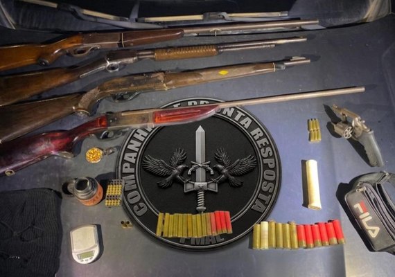Homem é preso com arsenal de armas durante Operação RENOE em Japaratinga