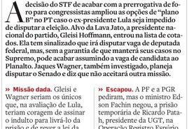 'Aceitem, dói menos', diz Gleisi sobre candidatura de Lula