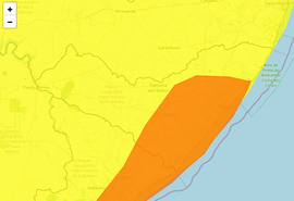 ﻿Inmet emite dois alertas de chuvas intensas para todo estado de AL; confira