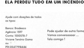 Família necessita de doações após perder tudo durante incêndio em Maceió