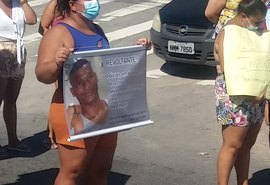 Parentes de jovem baleado em ação policial fecham a AL-101 Norte pela manhã
