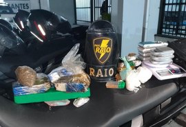 PM prende homem com dois quilos de drogas e oito balanças de precisão em Maceió