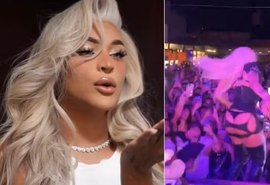 Pabllo Vittar cai ao se jogar na plateia durante show em Goiânia; veja