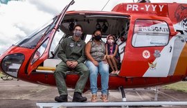 Após três meses internada com doença grave, criança reencontra médico que a salvou