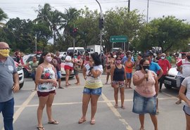 Moradores da parte alta fecham via em protesto contra falta d'água na região