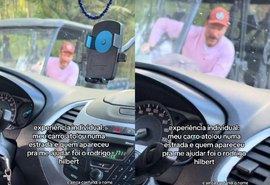 Rodrigo Hilbert ajuda jovem a desatolar carro e vídeo viraliza na web