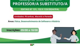 Ifal abre nova seleção para professores substitutos