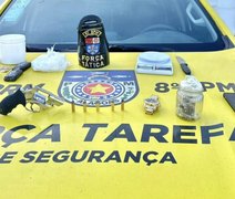 PM apreende 22 armas e mais de 42 quilos de drogas em uma semana em Alagoas