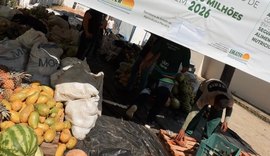 Emater entrega 14 toneladas de alimentos da agricultura familiar em Arapiraca