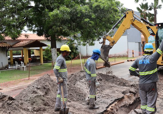 Polo gastronômico de Massagueira recebe obras para a universalização do esgotamento sanitário