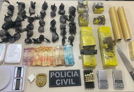 Jovem de 22 anos é preso por tráfico de drogas e posse ilegal de munição