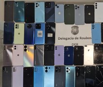 Polícia Civil de Alagoas recupera 63 celulares roubados