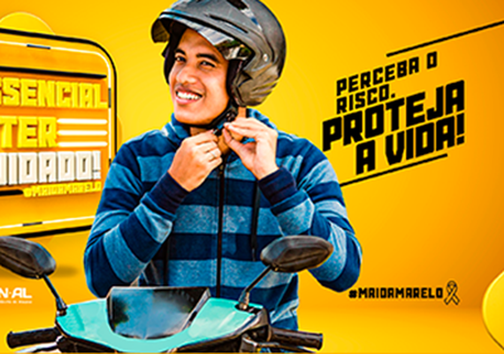 Maio Amarelo terá campanha digital em AL e abordará prevenção à covid-19