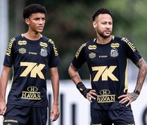 Robinho Jr. segue integrado ao elenco após polêmica com Neymar