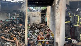 Incêndio destrói casa e minimercado no Agreste de Alagoas; saiba mais