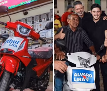 Arthur Lira e filho entregam motos em sorteios de Natal no interior de AL