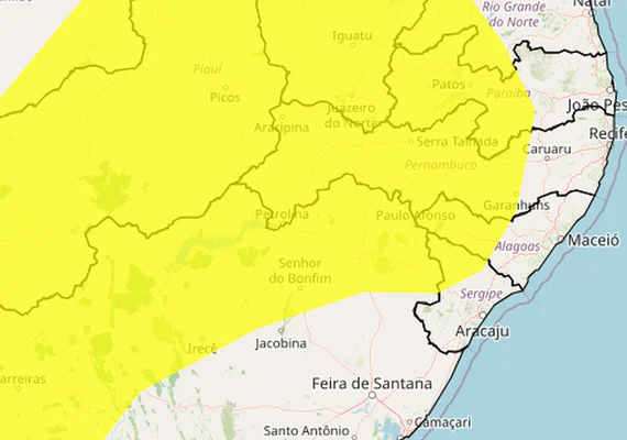 Inmet emite alerta de baixa umidade para 35 cidades de Alagoas