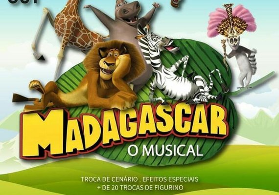 Na Semana da Criança a diversão está garantida com o Espetáculo Madagascar