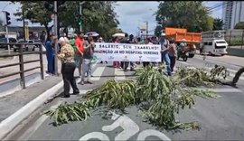 Terceiro protesto do ano: funcionários do Hospital Veredas cobram pagamentos atrasados